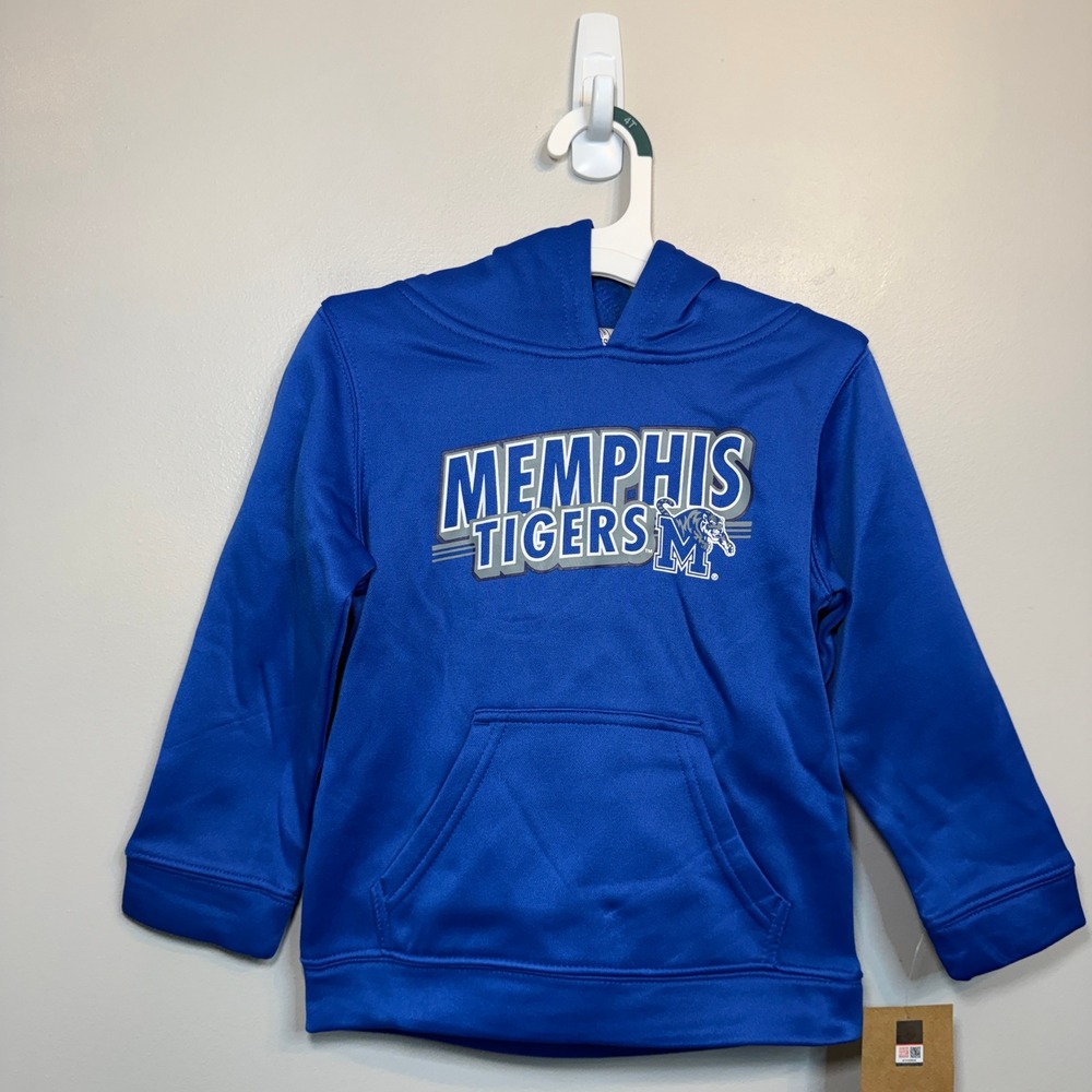 Rivalry Threads Memphis Tigers Royal Blue Hoodie Sweatshirt Toddler Size 4T NWT